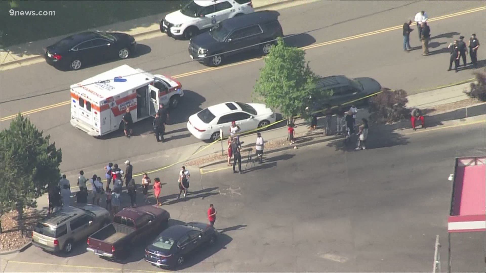 Denver Police said the child was found safe inside the car when the suspect left it near Monaco and Exposition.