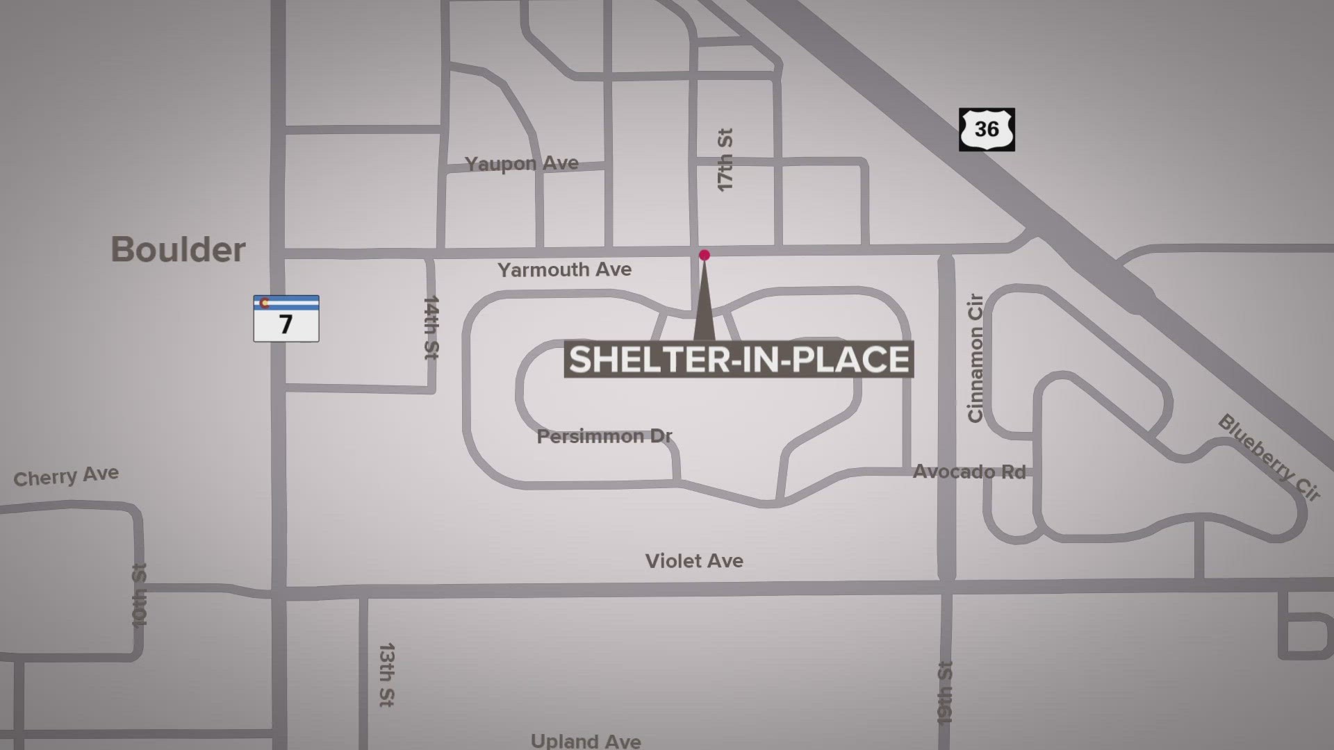 A shelter-in-place has been issued by police in the area of 17th Street and Yarmouth Avenue on Tuesday morning.