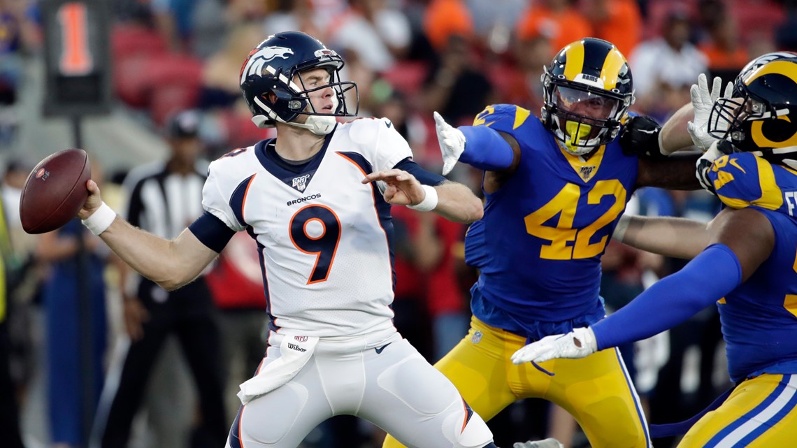 Broncos shut out mistake-prone Rams in preseason finale - CBS Colorado