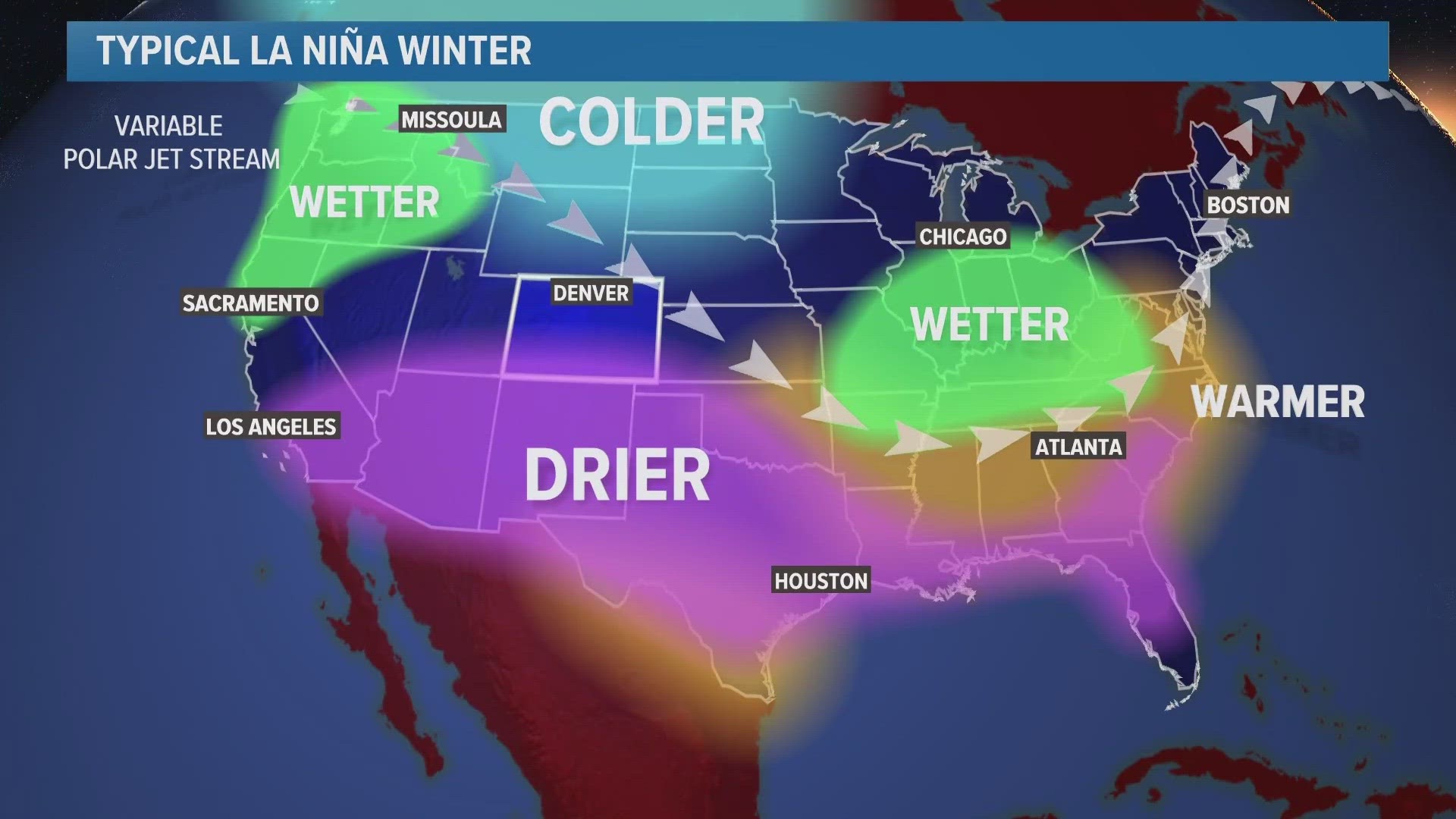 9NEWS Meteorologist Cory Reppenhagen takes a look at what La Nina's absence means for the spring forecast.