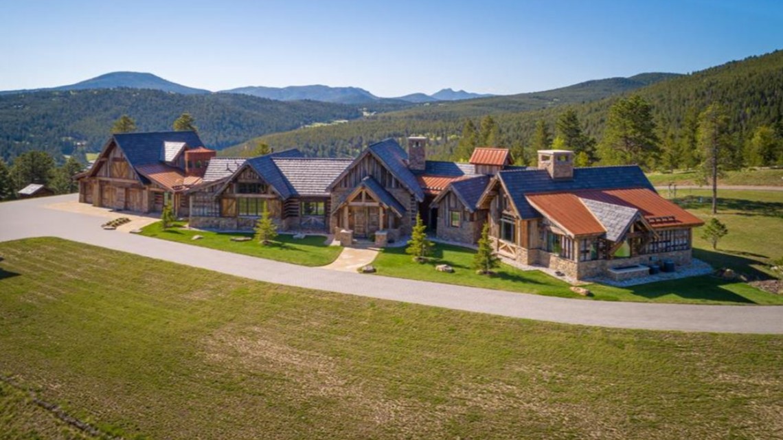 Evergreen estate offers 360degree views and custom rustic design