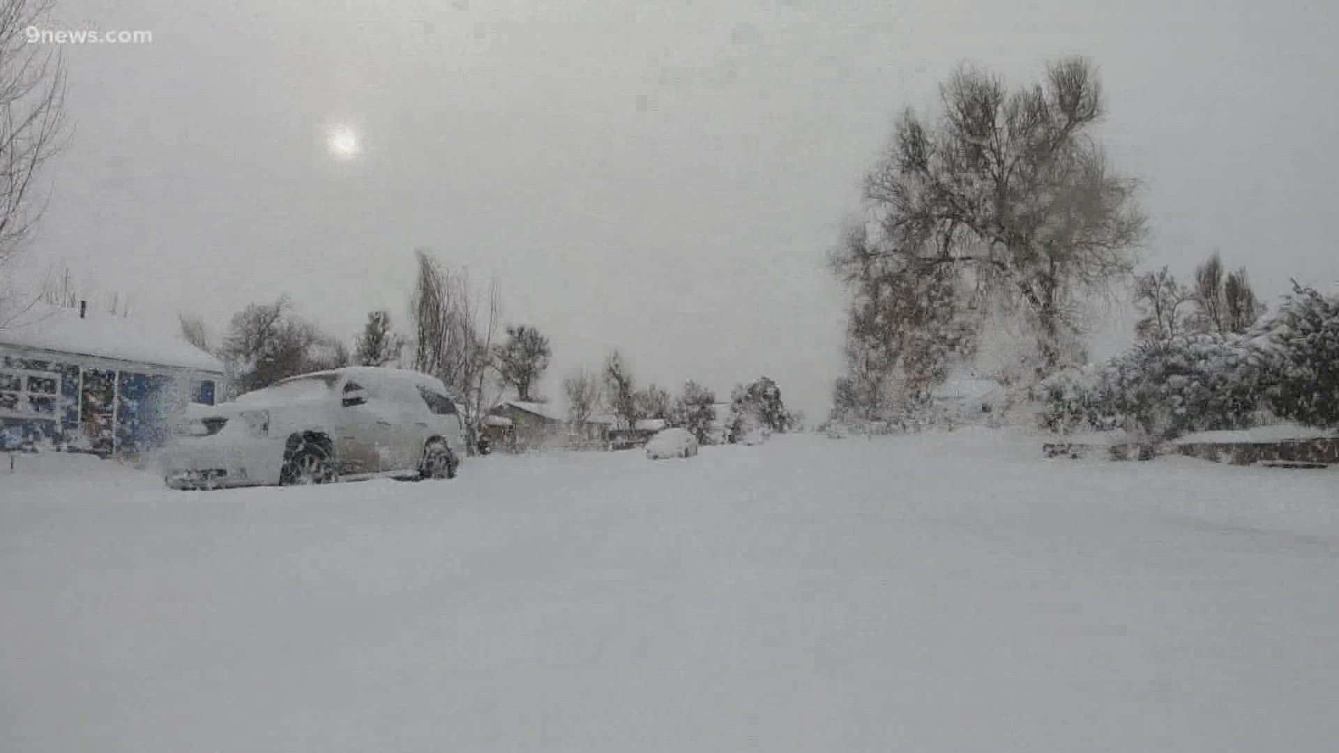 A February cold front has brought snow and below-freezing temperatures to the Centennial State, impacting travel on Wednesday.