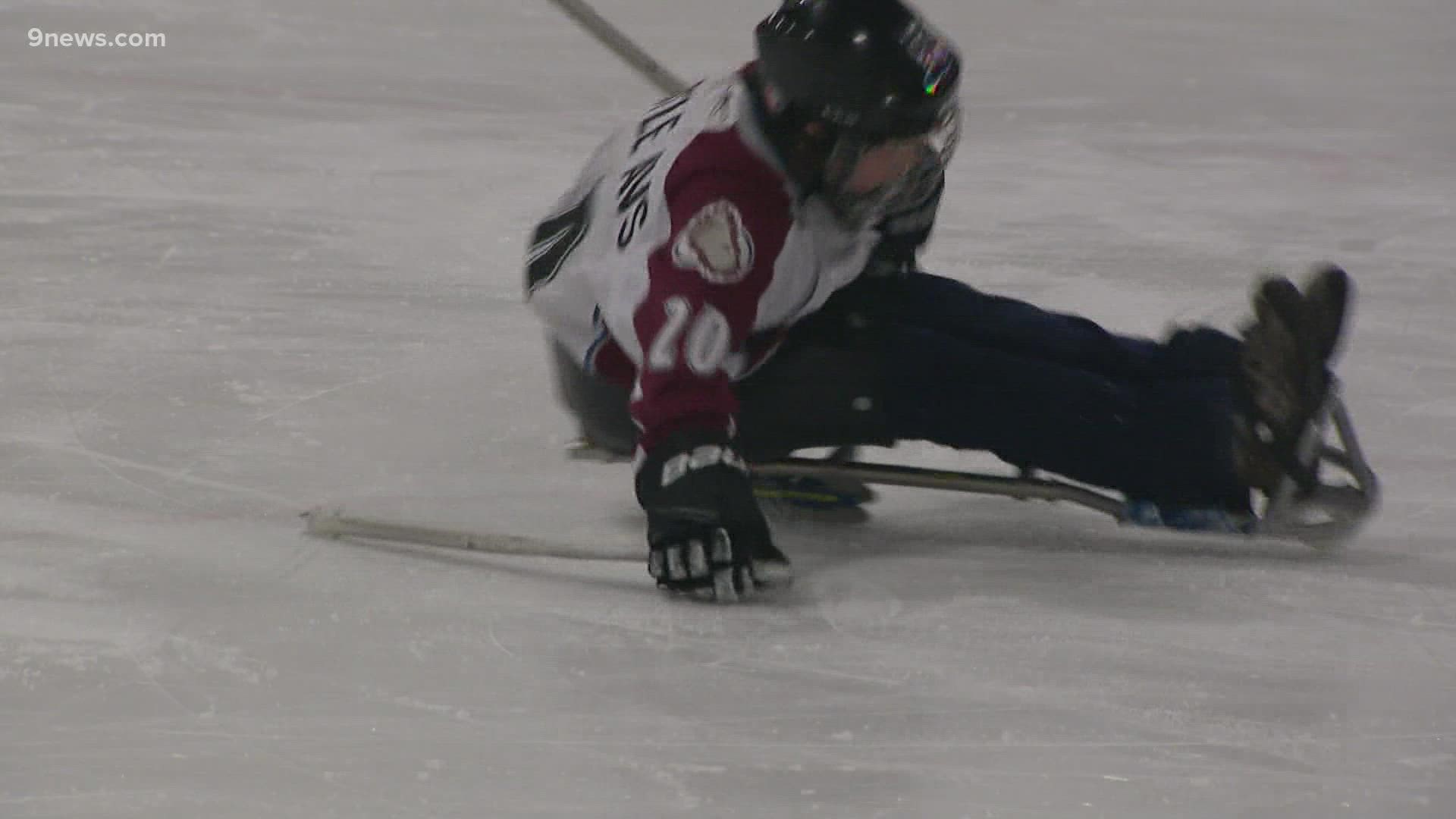 One day, nine-year-old Mitchell Wennberg has gold medal dreams with Team USA's Paralympic sled hockey team.