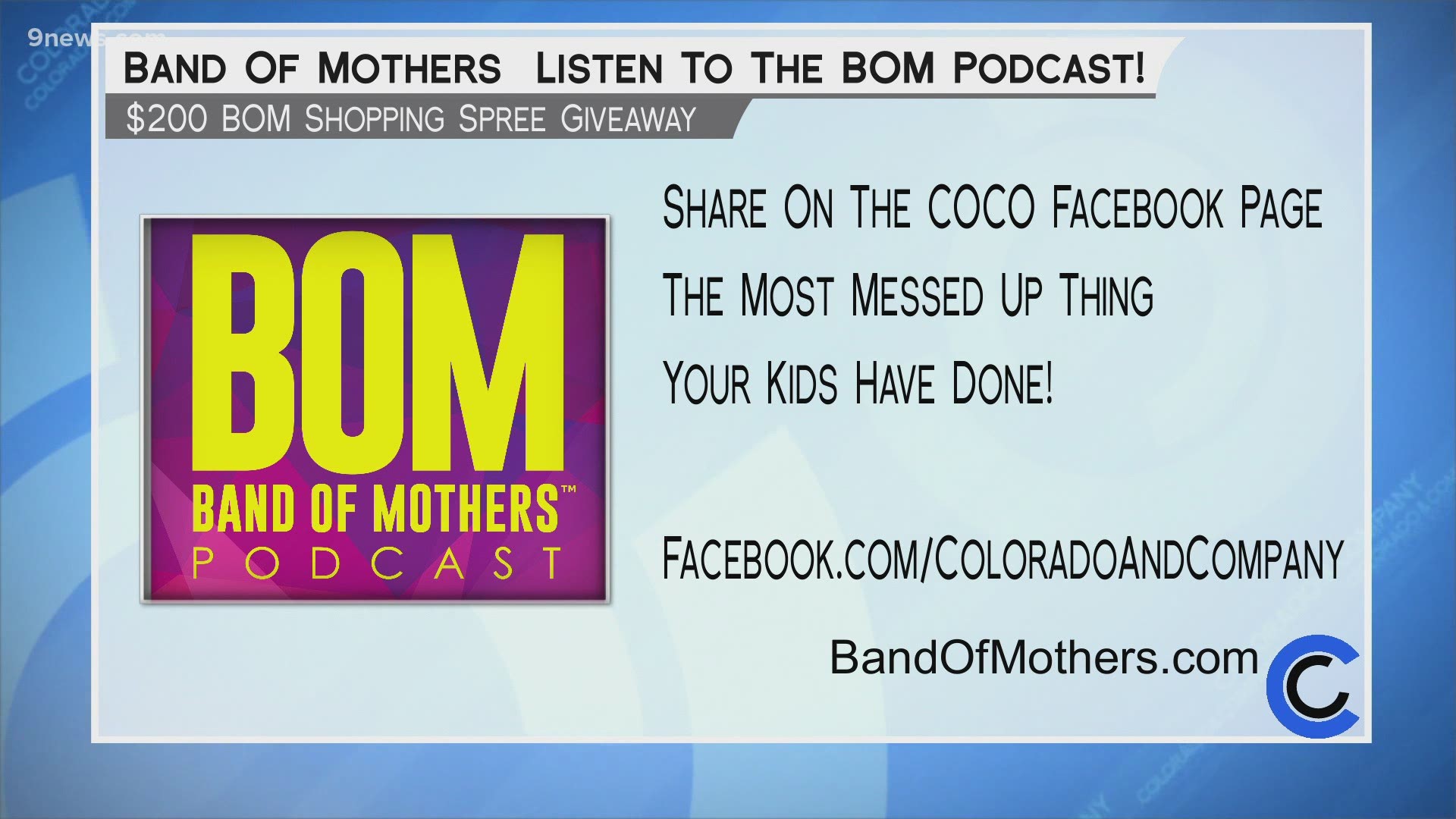 Join Tracey and Shay for their Band of Mothers Podcast at BandOfMothers.com.