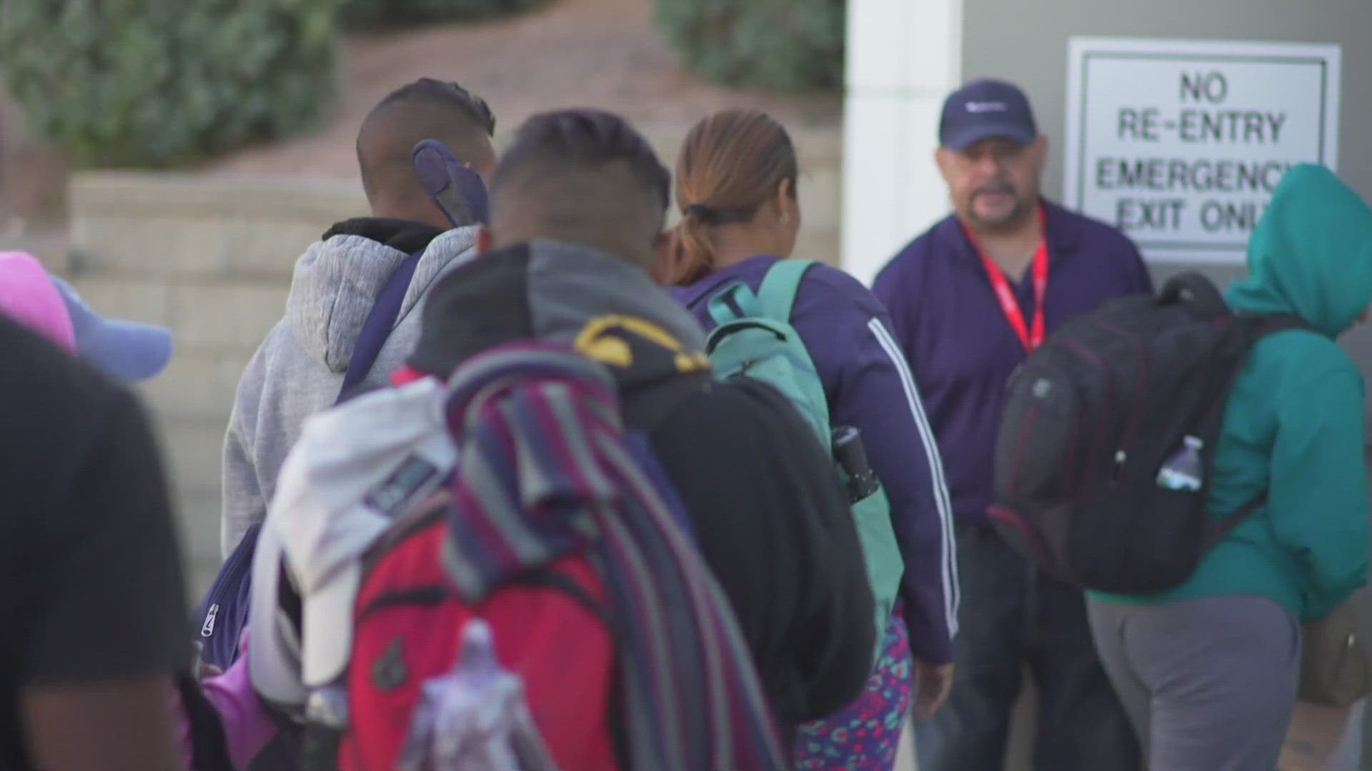 Denver paused the discharge of migrant families on Nov. 17, 2023, and also welcomed families who had previously timed out returning to a shelter.