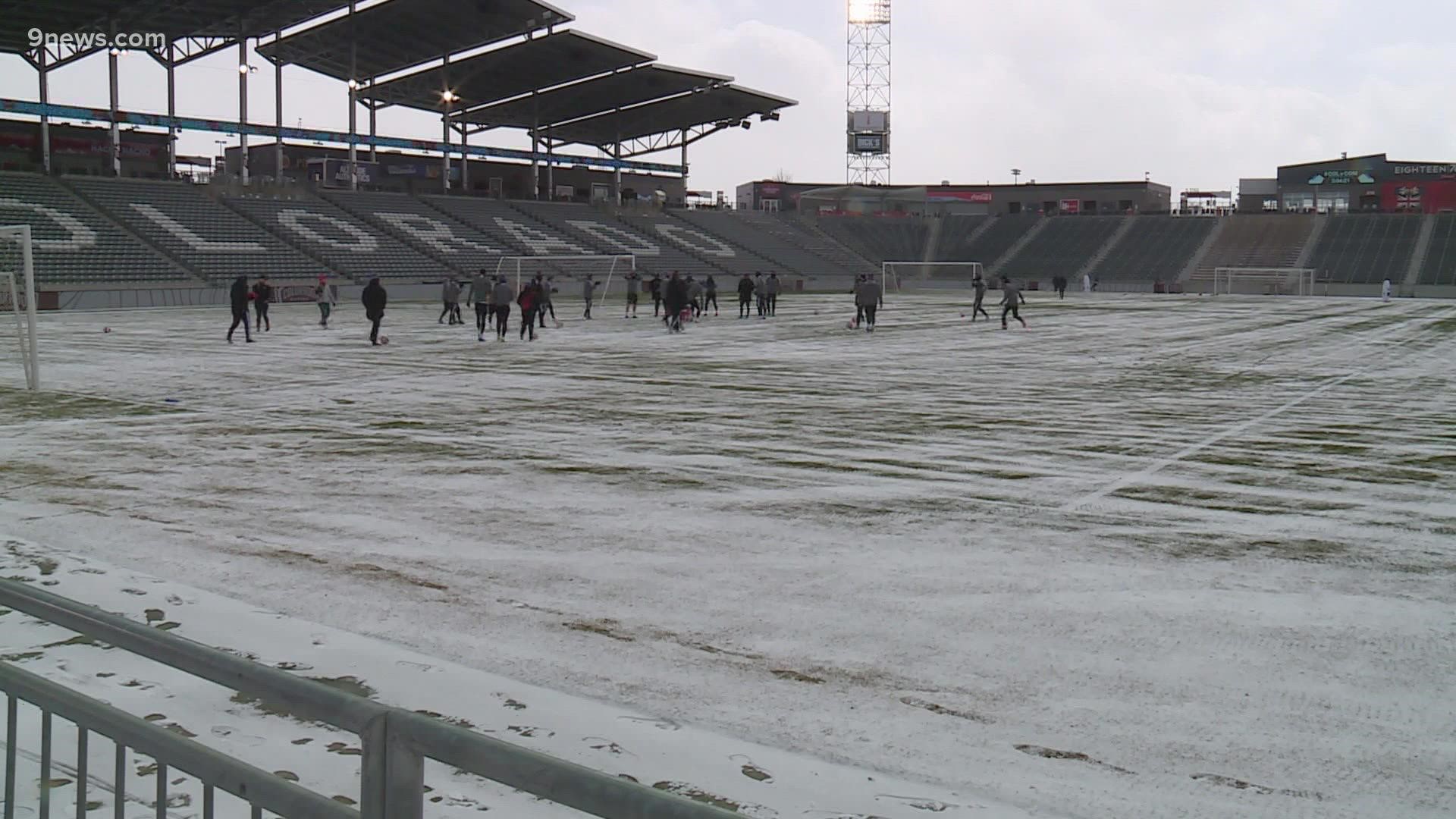 The Colorado Rapids are set to play one of the coldest matches at Dick's Sporting Goods Park on Wednesday.