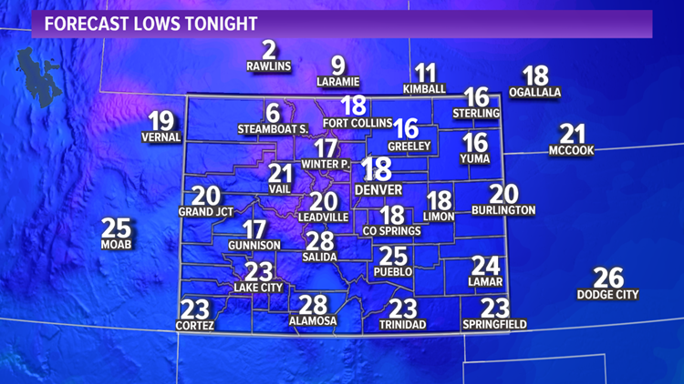 How Much Snow Will Fall In Denver Tonight? | 9news.com