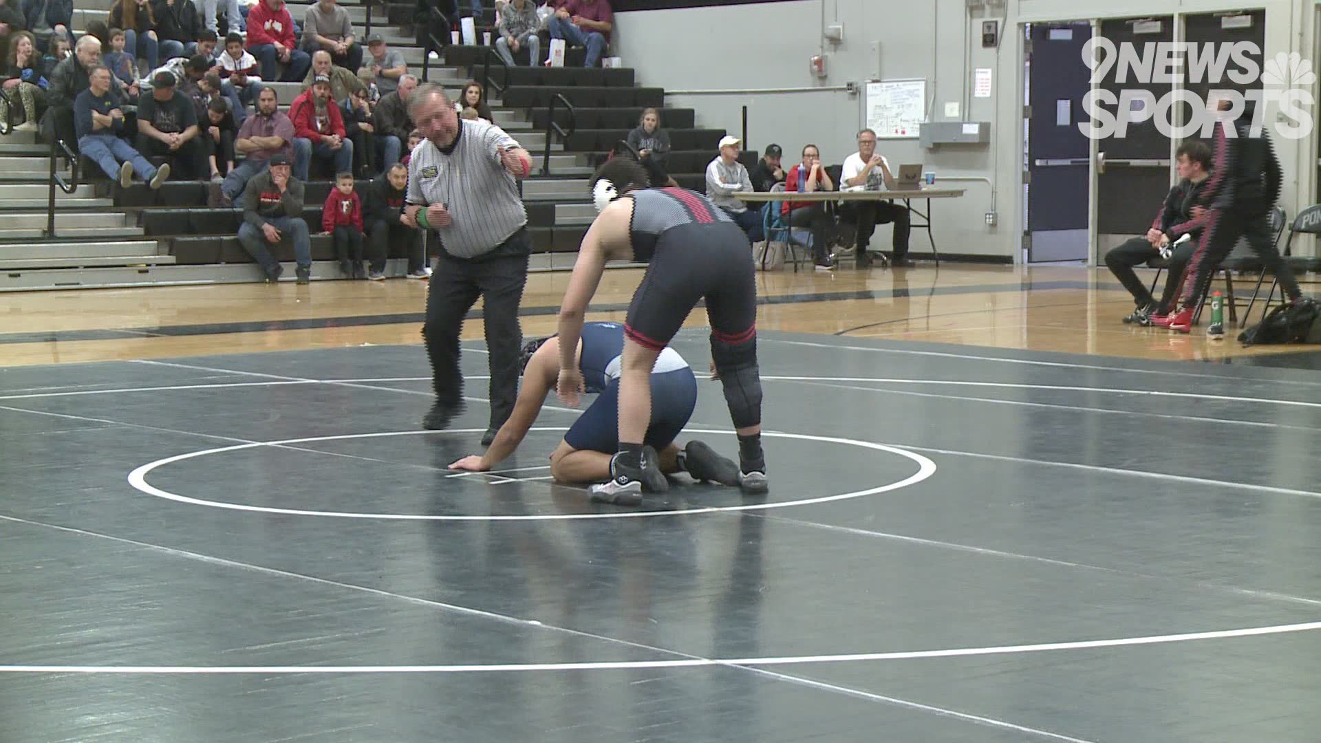 The Panthers hosted the Mustangs in a duel meet on Wednesday night.