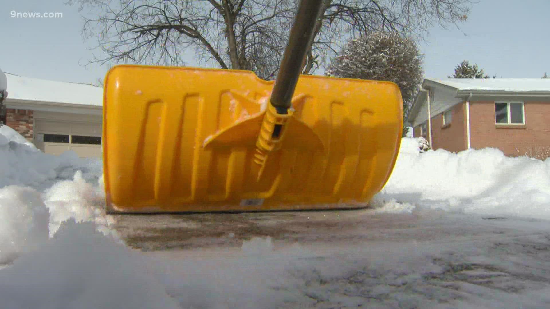 A Little Help, a nonprofit based in Denver, helps senior citizens with whatever they might need. Today, it was shoveling the snow.