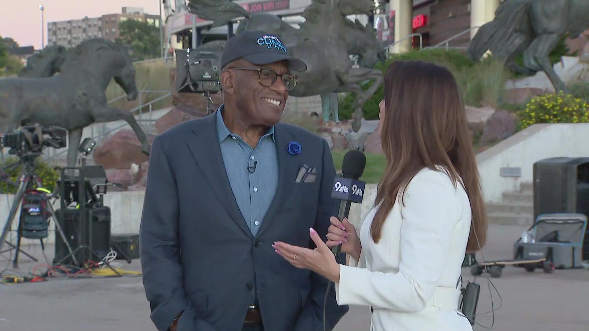TODAY's Al Roker recaps his recent time spent in the Mile High City, including learning about the Denver Broncos' live mascot, Thunder.
