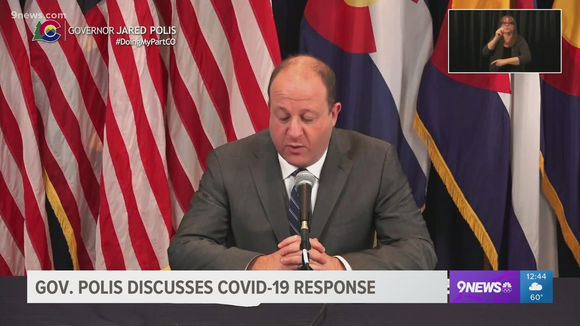 Gov. Polis gave an update on Colorado's response to the COVID-19 pandemic and the vaccination efforts.
