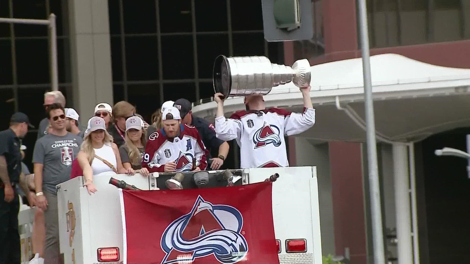 Colorado saluted the 2022 Stanley Cup Champion Colorado Avalanche with a parade and rally in downtown Denver on Thursday, June 30.