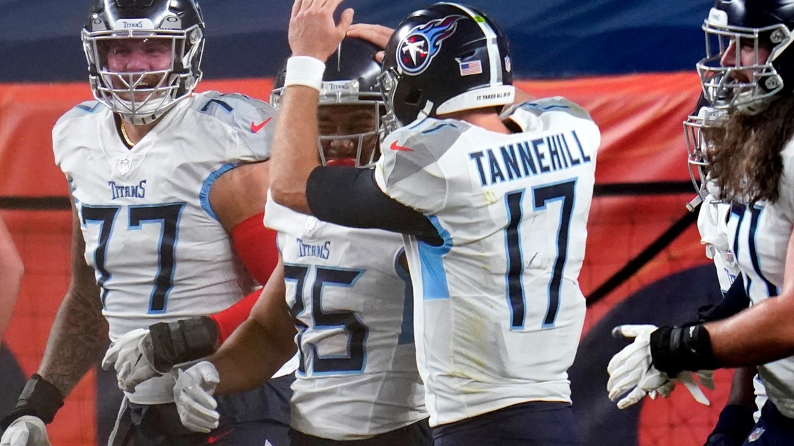 Denver Broncos defensive lineman Jonathan Harris (92) plays against the Tennessee  Titans during the first half of an NFL football game Sunday, Nov. 13, 2022,  in Nashville, Tenn. (AP Photo/Mark Zaleski Stock