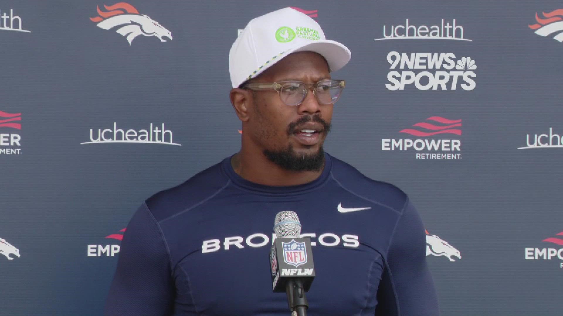 Denver Broncos Von Miller says he will 'kill' Browns tackles Thursday