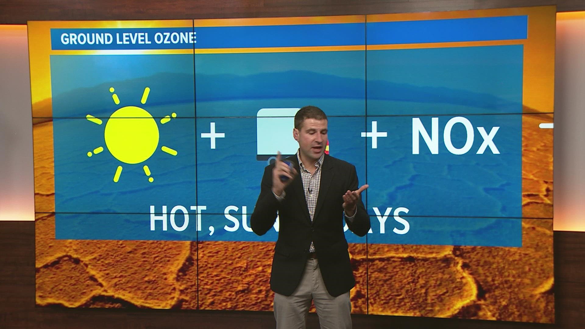 Meteorologist Chris Bianchi explains why ozone typically peaks during the afternoon.