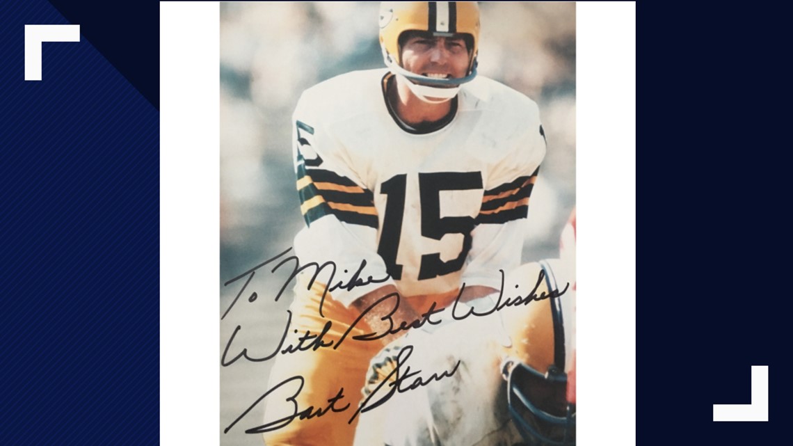 Bart starr hot sale signed jersey