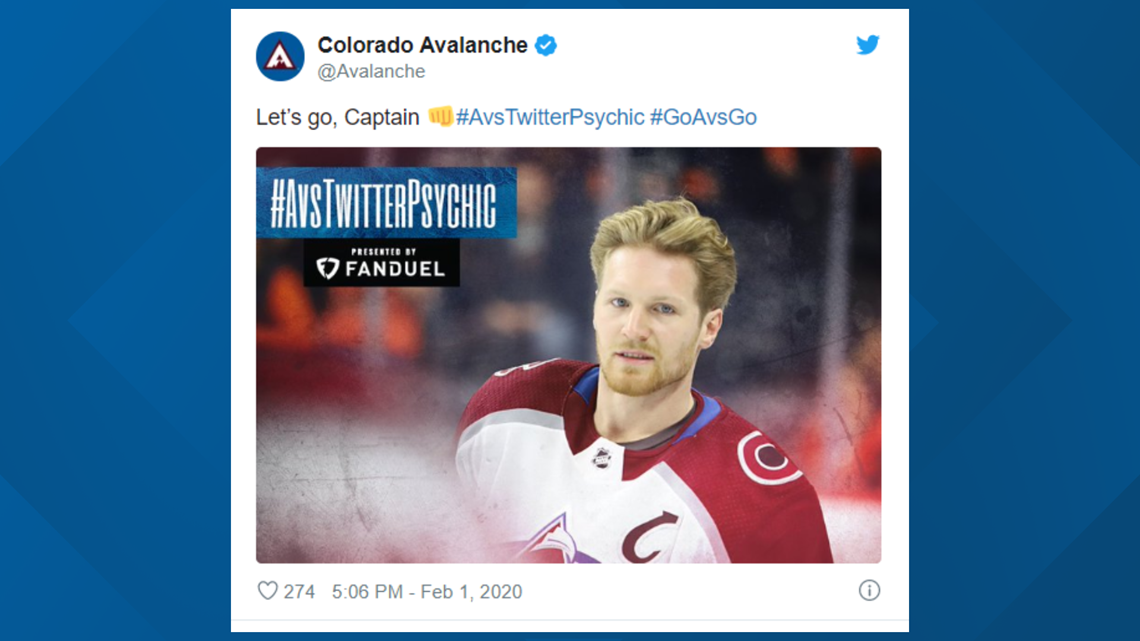 Colorado Avalanche on X: Hey fans, if you post a selfie and tag it with  #AvsFanCam, you could be featured on Pepsi Vision! #GoAvsGo   / X