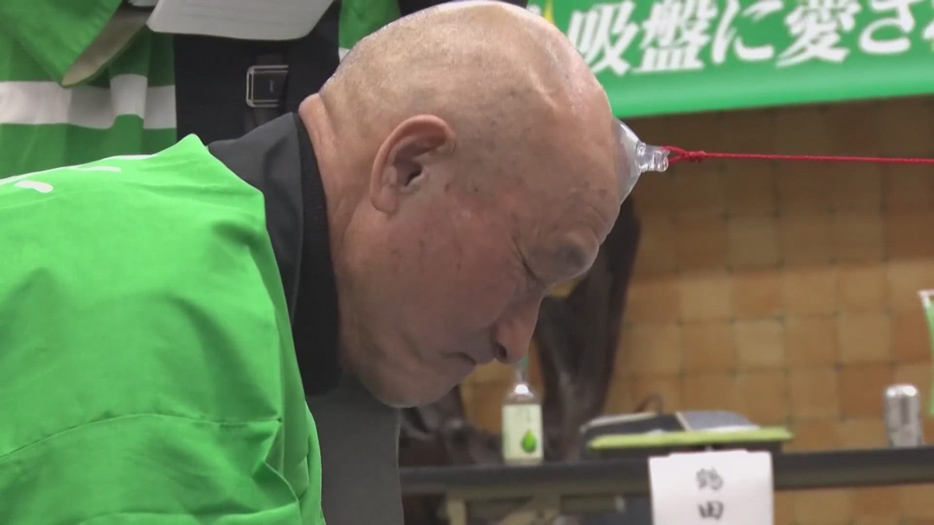 Bald Men Compete in Suction Cup Tug-of-War | 9news.com