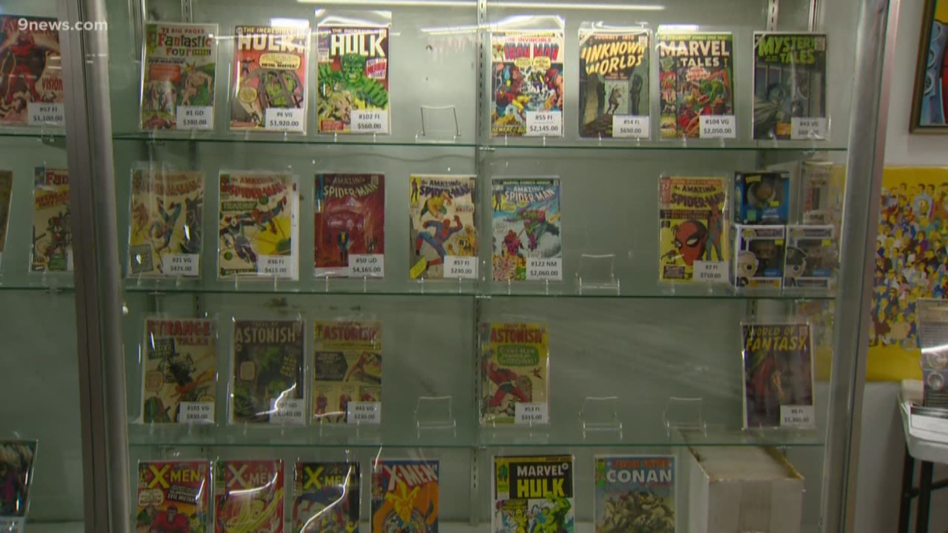 Fourteen comic books worth more than $40,000 were stolen from a store in Denver.