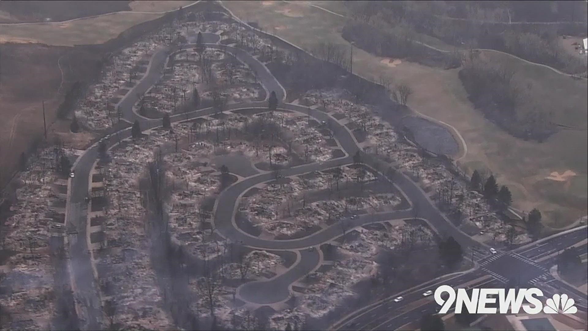 This is what we saw from Sky9 today as it flew over the destruction caused by the Marshall Fire in Boulder County. The sheriff guesses 1,000 homes could be lost.