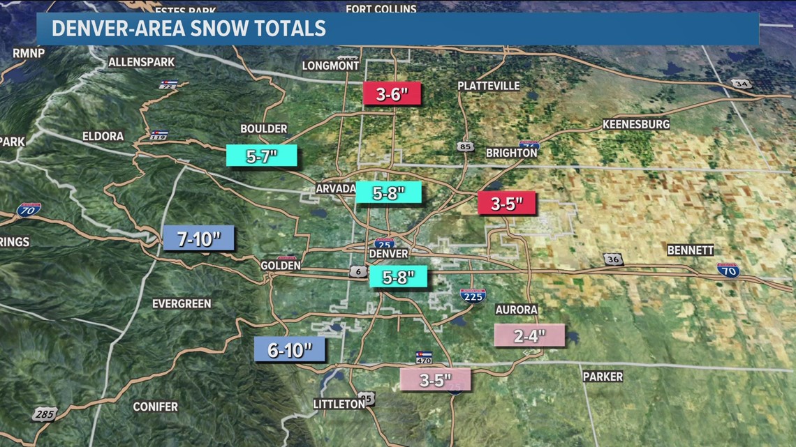 Latest headlines | Here's how much snow fell across Colorado | 9news.com