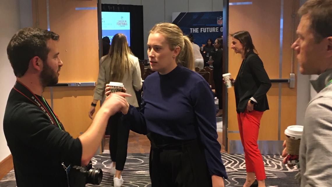 Broncos' Brittany Bowlen attends Women's Forum in Indianapolis