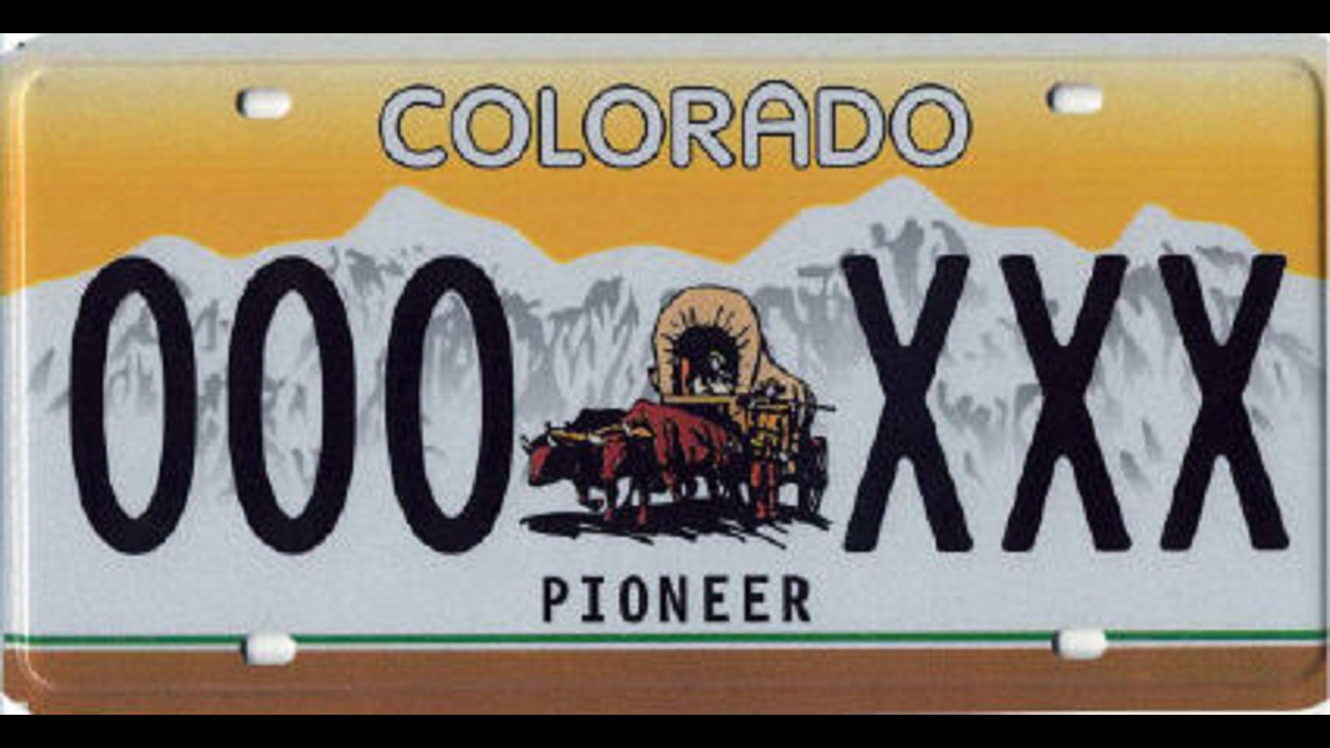 Random facts about Colorado license plates