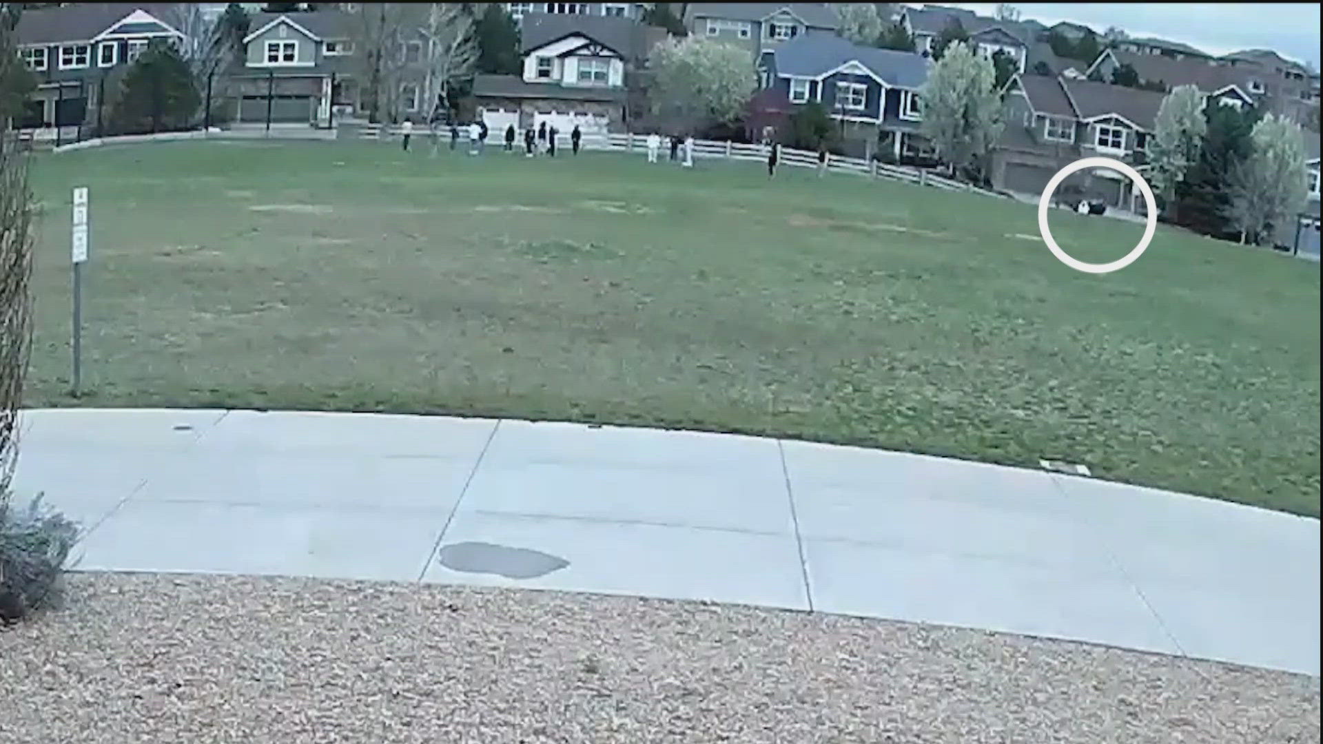 The video from Cherry Creek School District shows a man lunge at a student at Black Forest Hills Elementary in Aurora, Colorado. Police arrested Solomon Galligan.