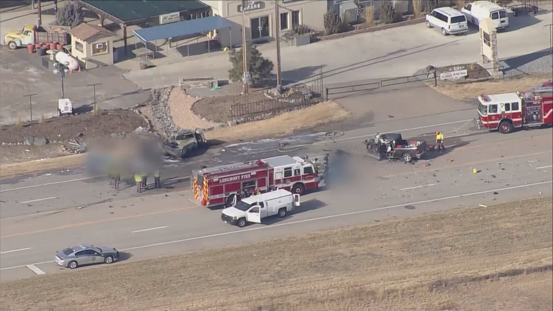 Highway 287 reopened after double fatal crash | 9news.com