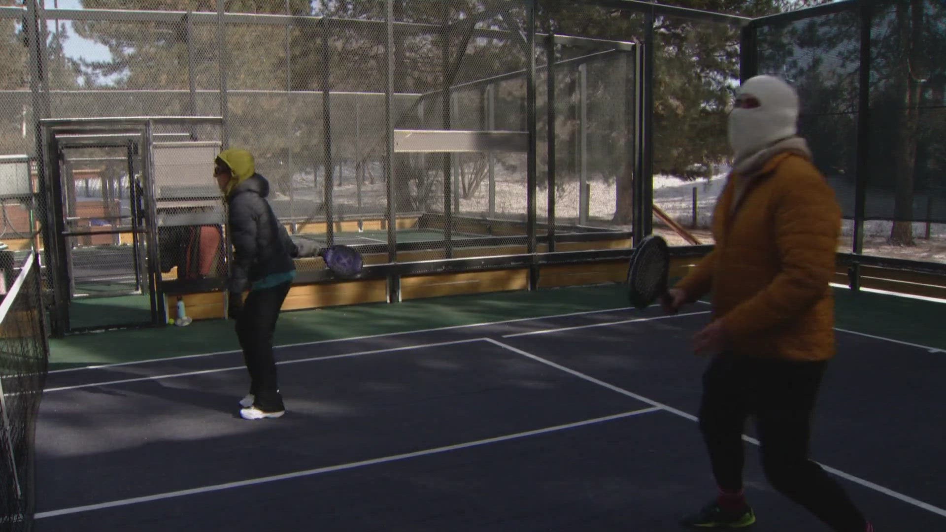 Arapahoe Tennis Club Director of Tennis and Paddle Matt Kranich explained colder weather conditions can actually be better for paddle tennis.