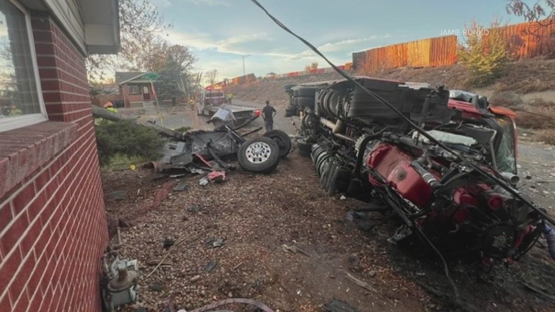 The crash happened on Clay Street near Interstate 70 and Federal Boulevard.