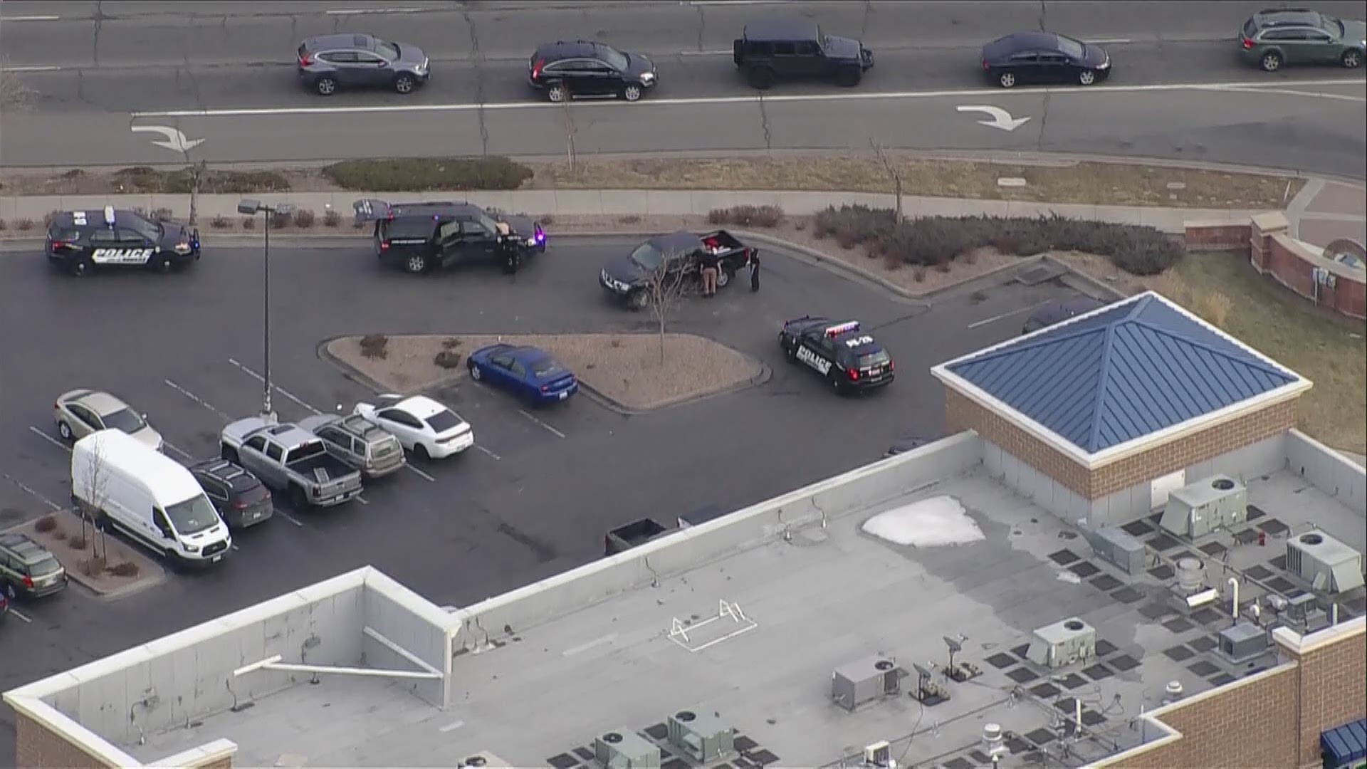 Police said 4 juveniles are in custody following a stolen vehicle pursuit that ended near 53rd Avenue and Wadsworth Boulevard.