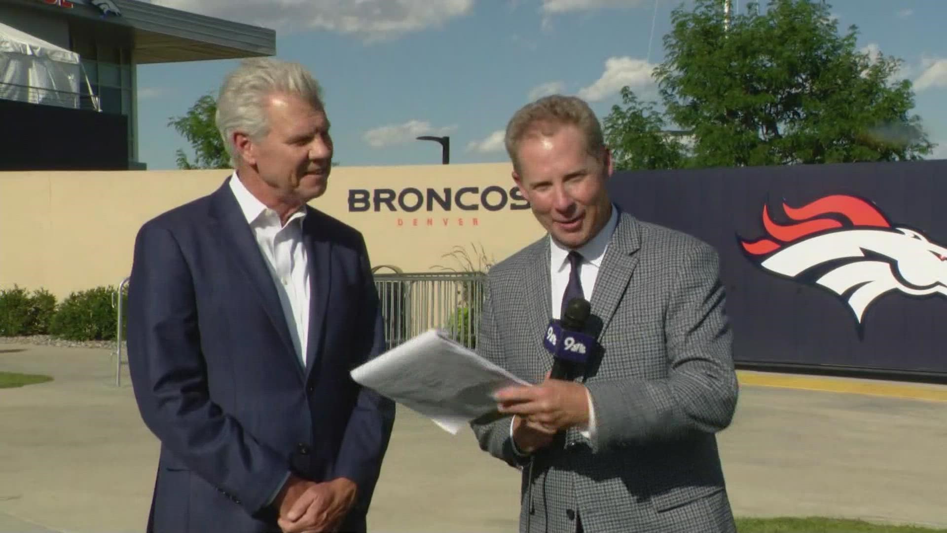 Mike Klis and Rod Mackey report live from Denver Broncos headquarters, where the team's new ownership group was officially introduced on Wednesday.