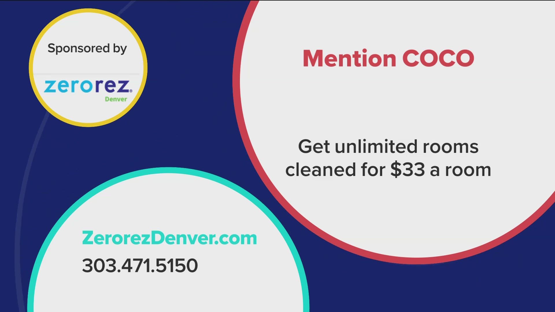 Right now you can get an unlimited number of rooms cleaned for just $33/room! Learn more at ZerorezDenver.com. **PAID CONTENT**