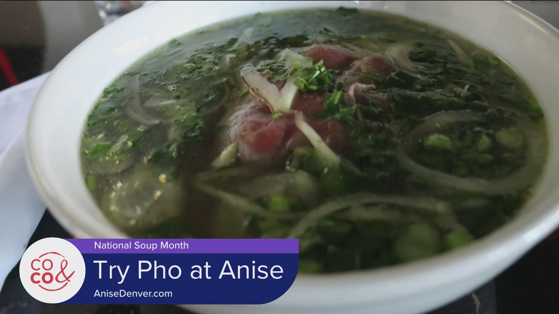 Go get some hot delicious pho at Anise Modern Vietnamese Eatery. Find the full menu at AniseDenver.com.
