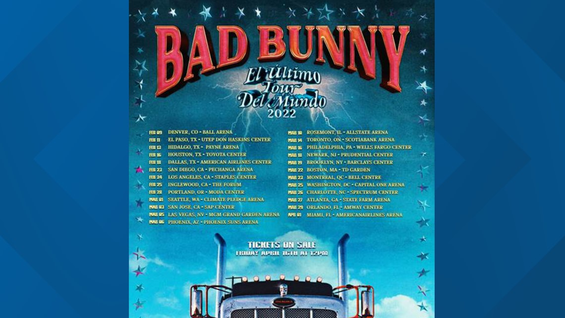 Bad Bunny tour coming to Denver's Ball Arena in March 2024