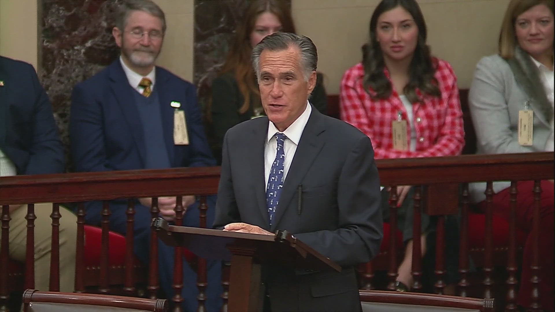 The Utah republican took to the chamber for his final remarks on the floor before his retirement at the end of the term.