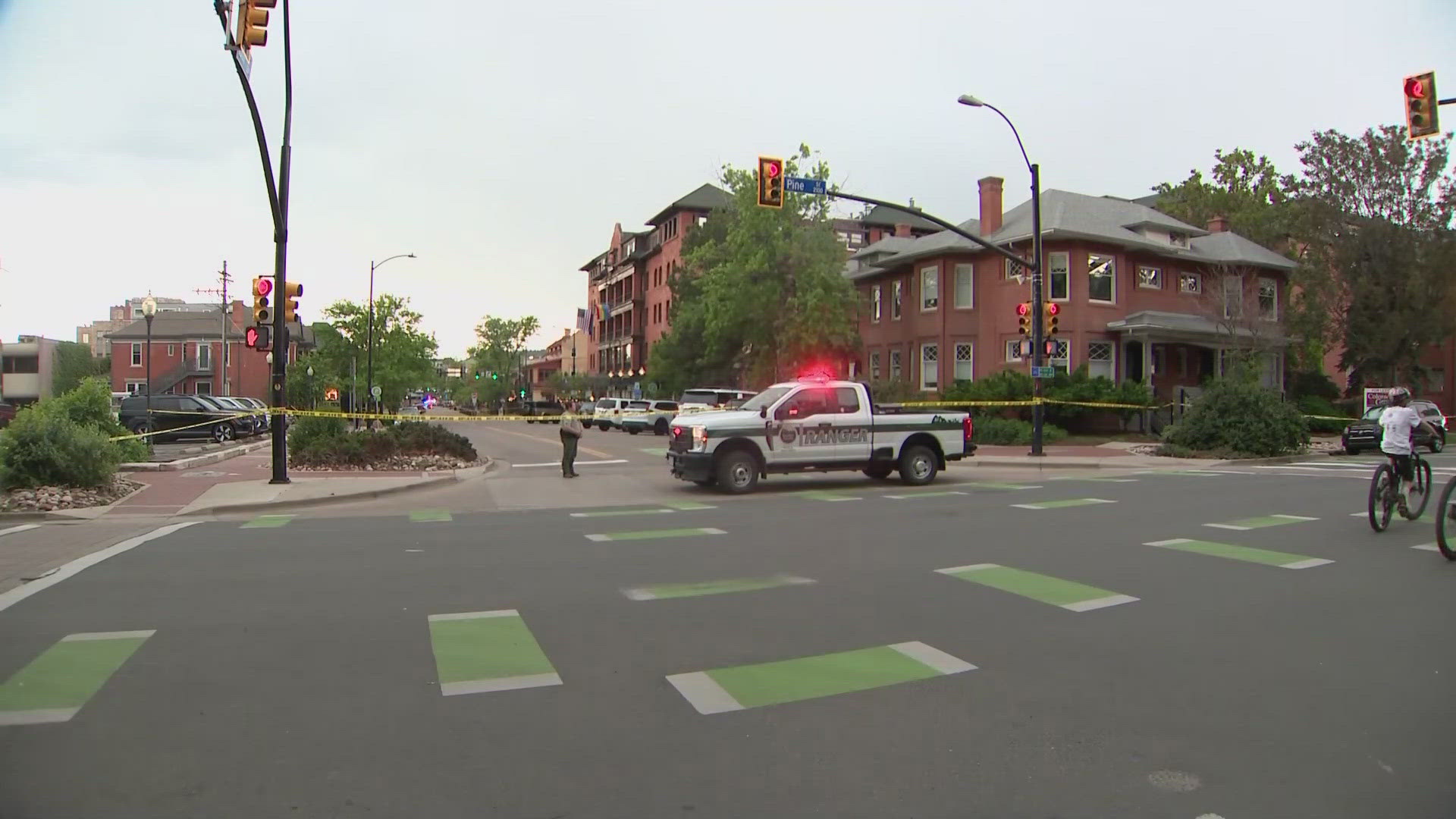 9NEWS's Angeline McCall is on scene in Boulder as people wait for evacuations to be lifted on the Pearl Street Mall following an attack that injured multiple people.