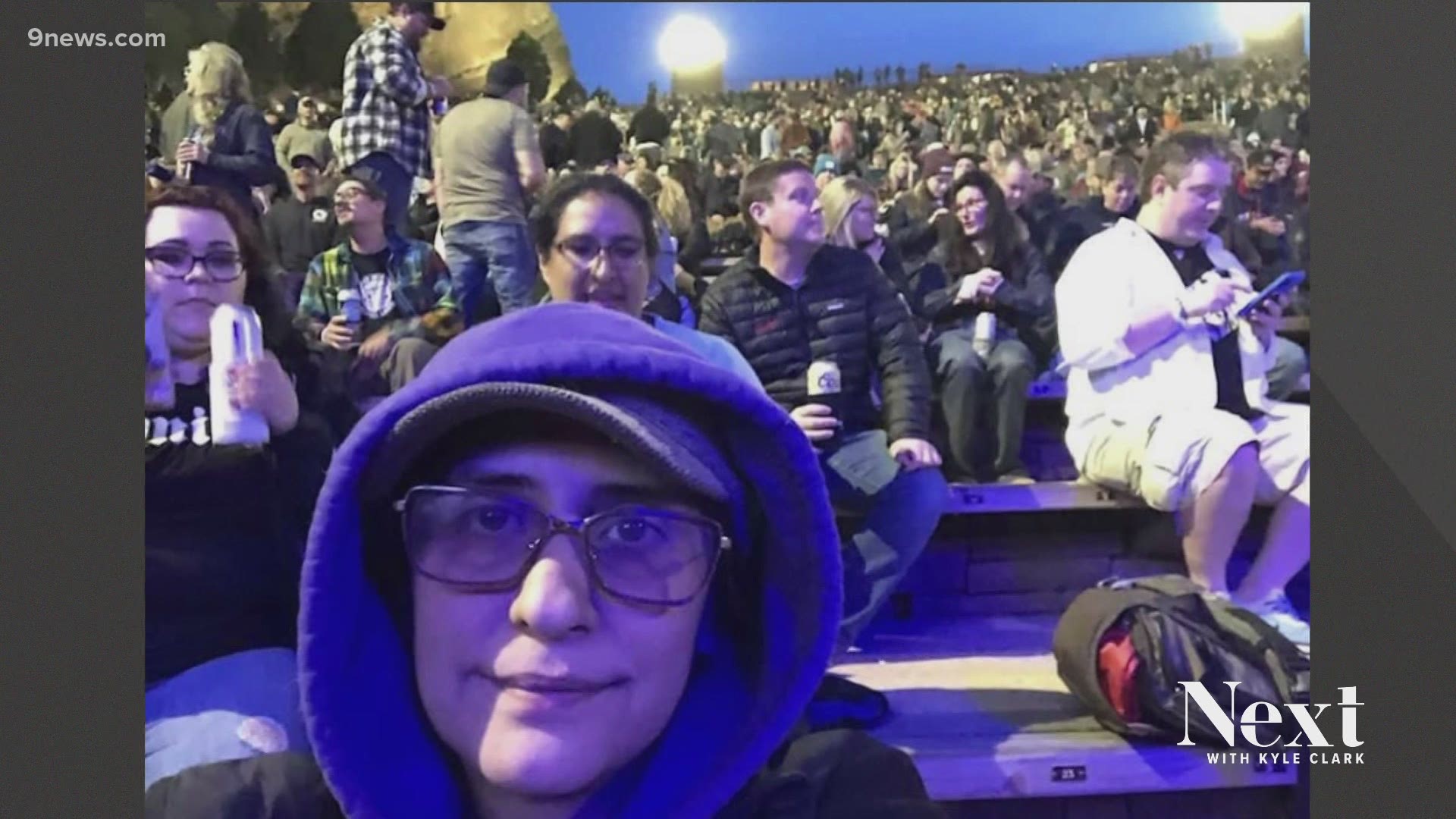 A picture of fans at Red Rocks made us wonder about when you'll feel comfortable in a crowd again. Next@9news.com.