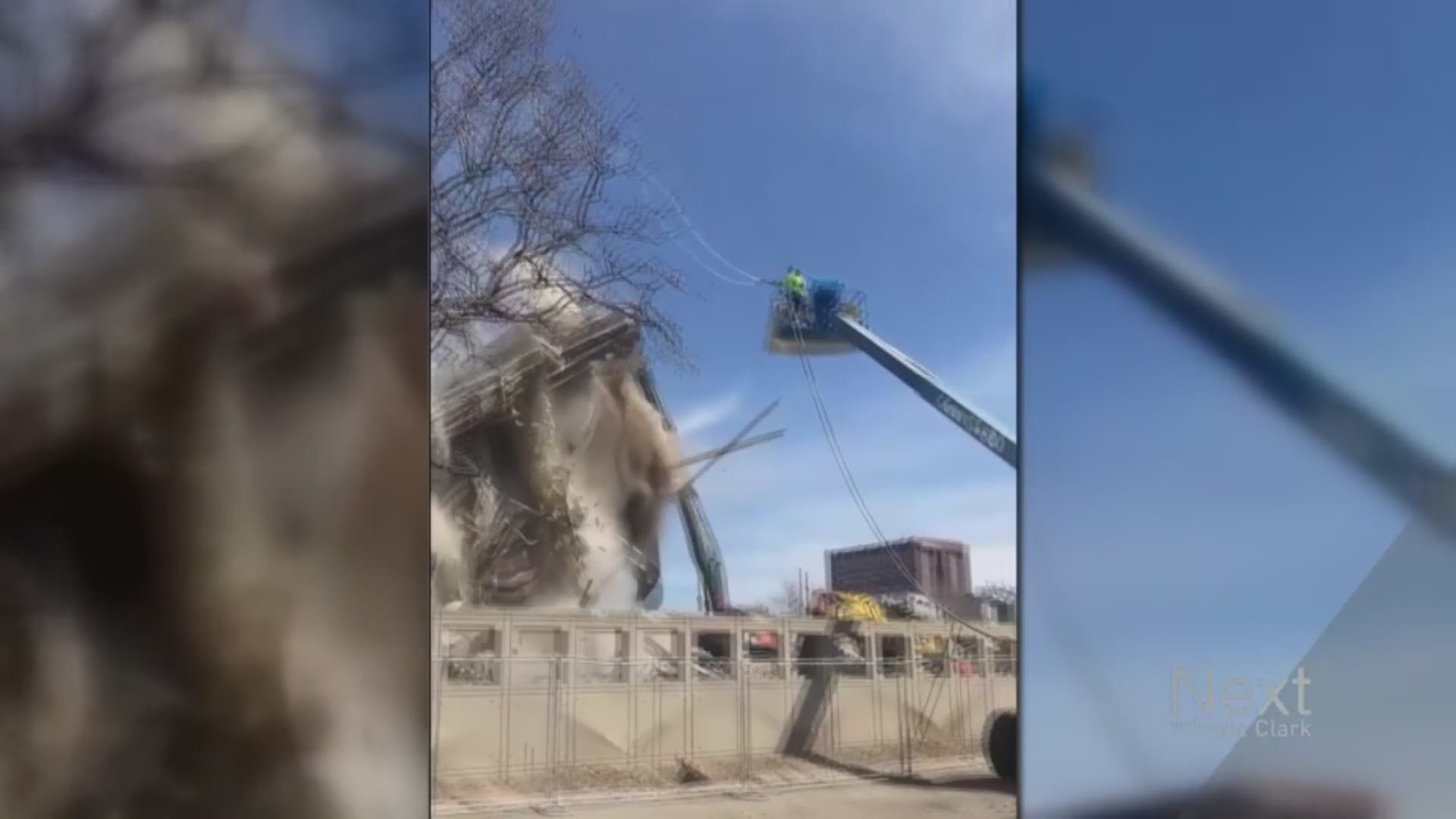 The city of Denver's Community Planning and Development Department said that it wasn't notified and that the building in the Golden Triangle neighborhood wasn't supposed to collapse all at once.