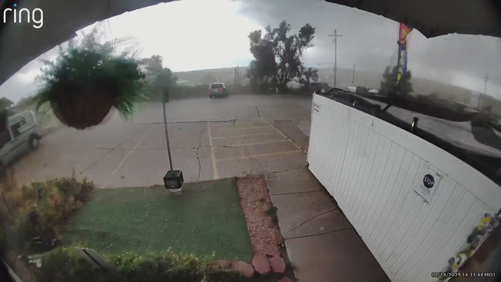 A landspout caught people off guard in Douglas County on Monday. The storm spun up quickly in Franktown, tearing up three buildings and seven businesses.