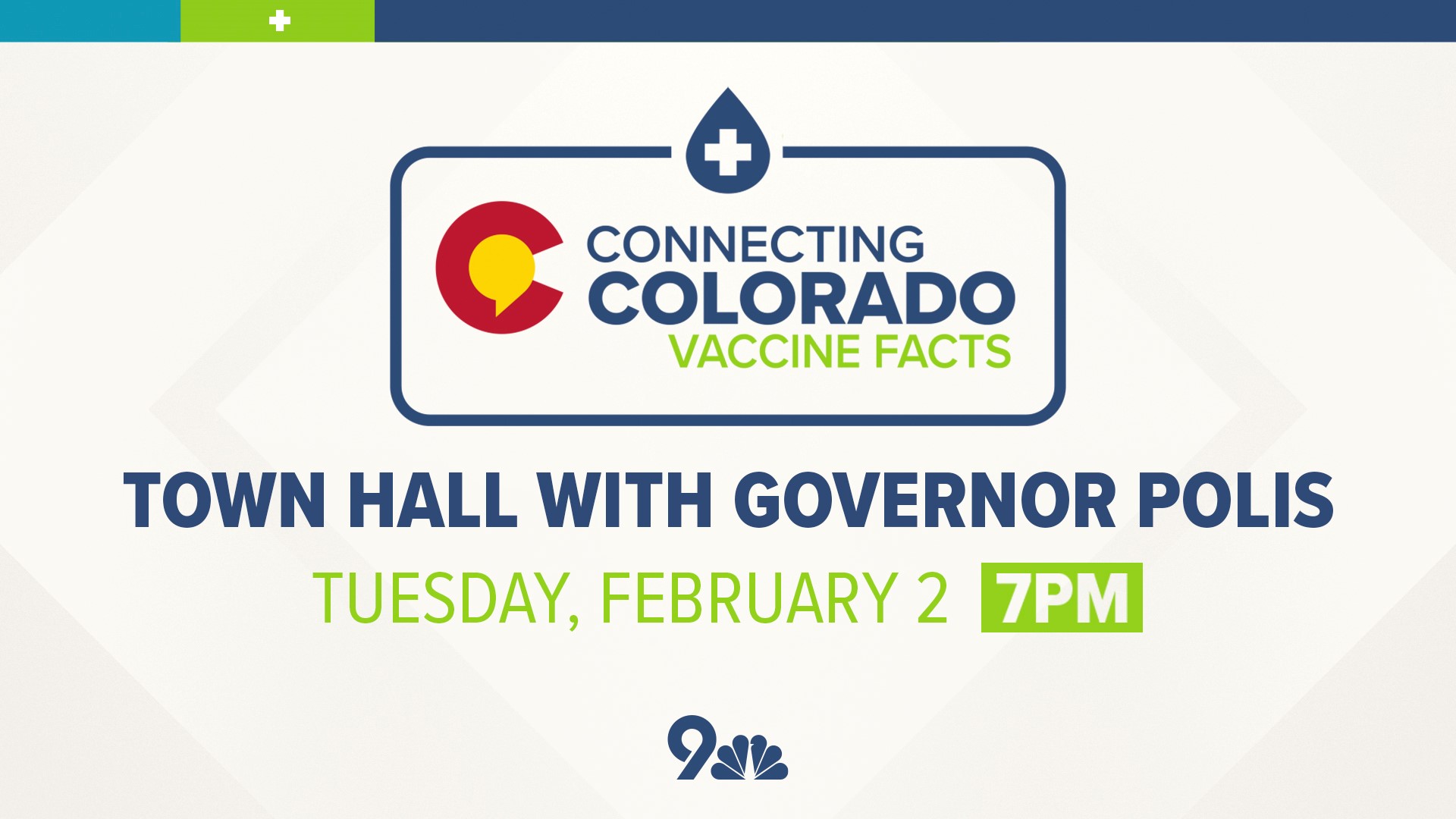 Governor Polis and vaccine experts join 9NEWS for a live town hall that will be available statewide Tuesday evening.