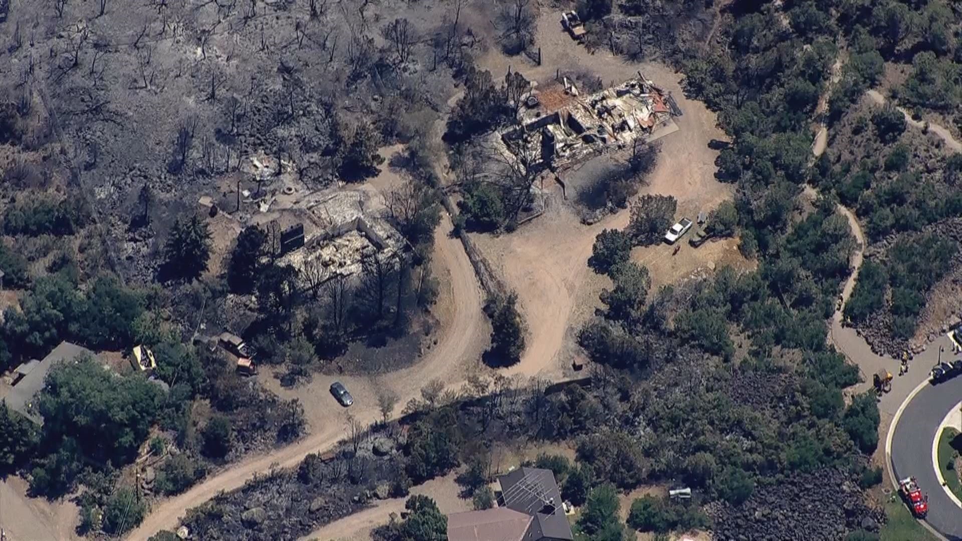 Video shows how close the Lake Christine Fire came to