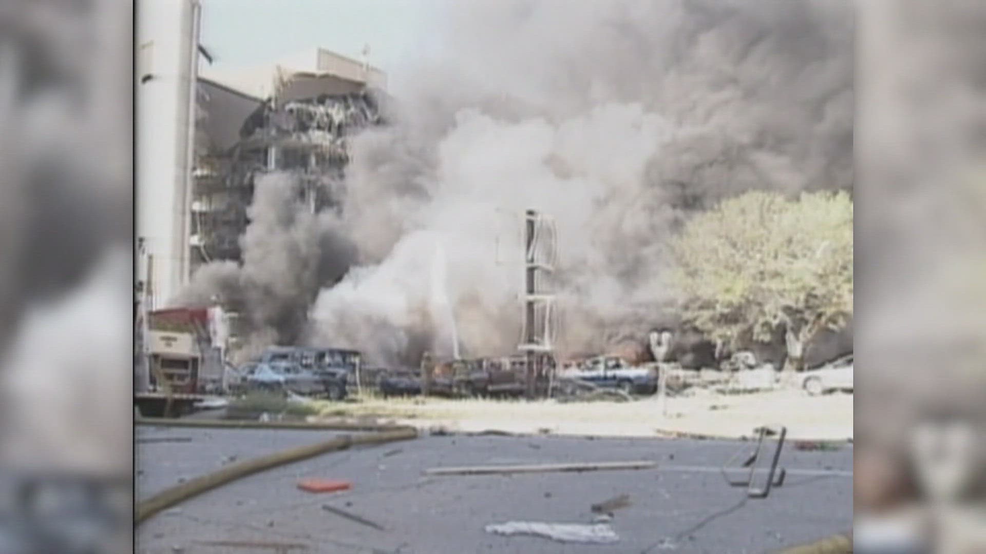 On April 19, 1995 a rental truck filled with explosives was detonated at a federal building, killing 168 people including 19 children at a daycare inside.