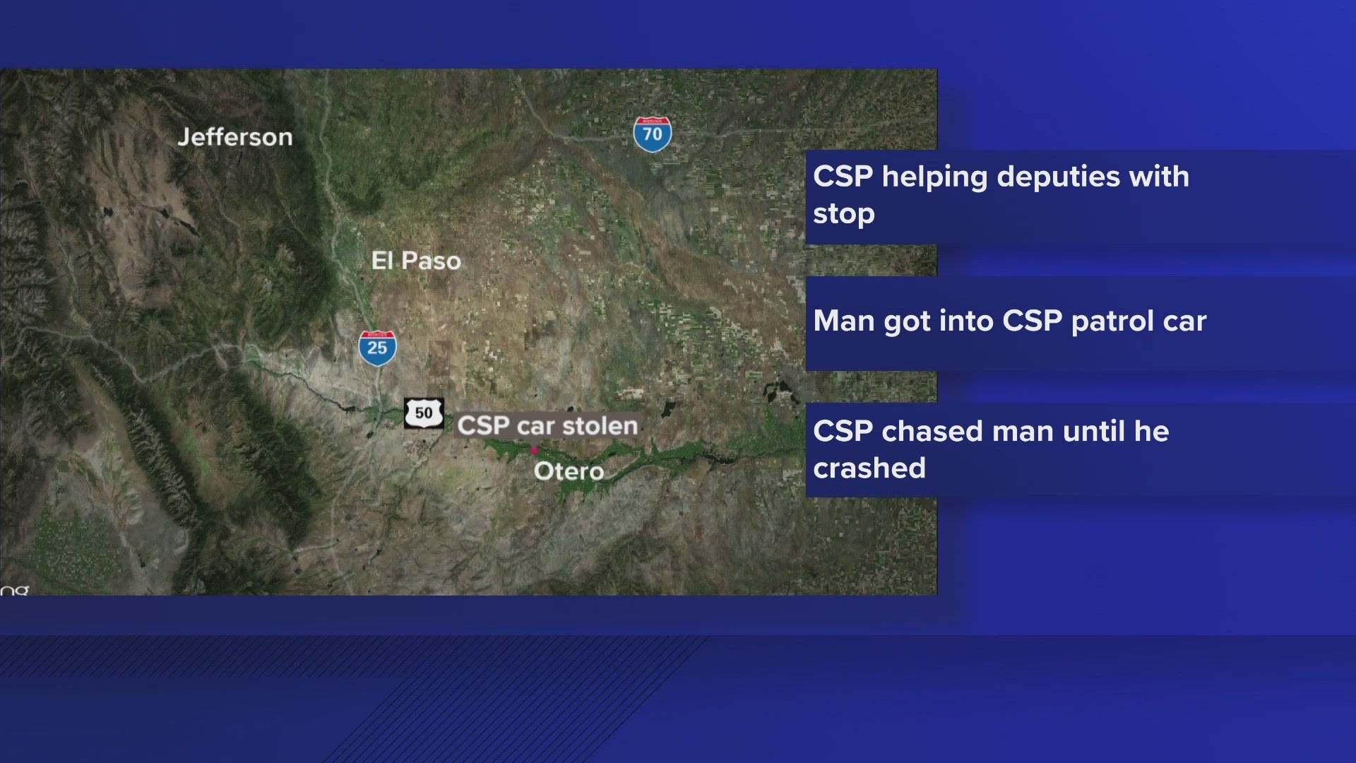 The crash happened Tuesday morning on Highway 50 in Otero County in southeastern Colorado.