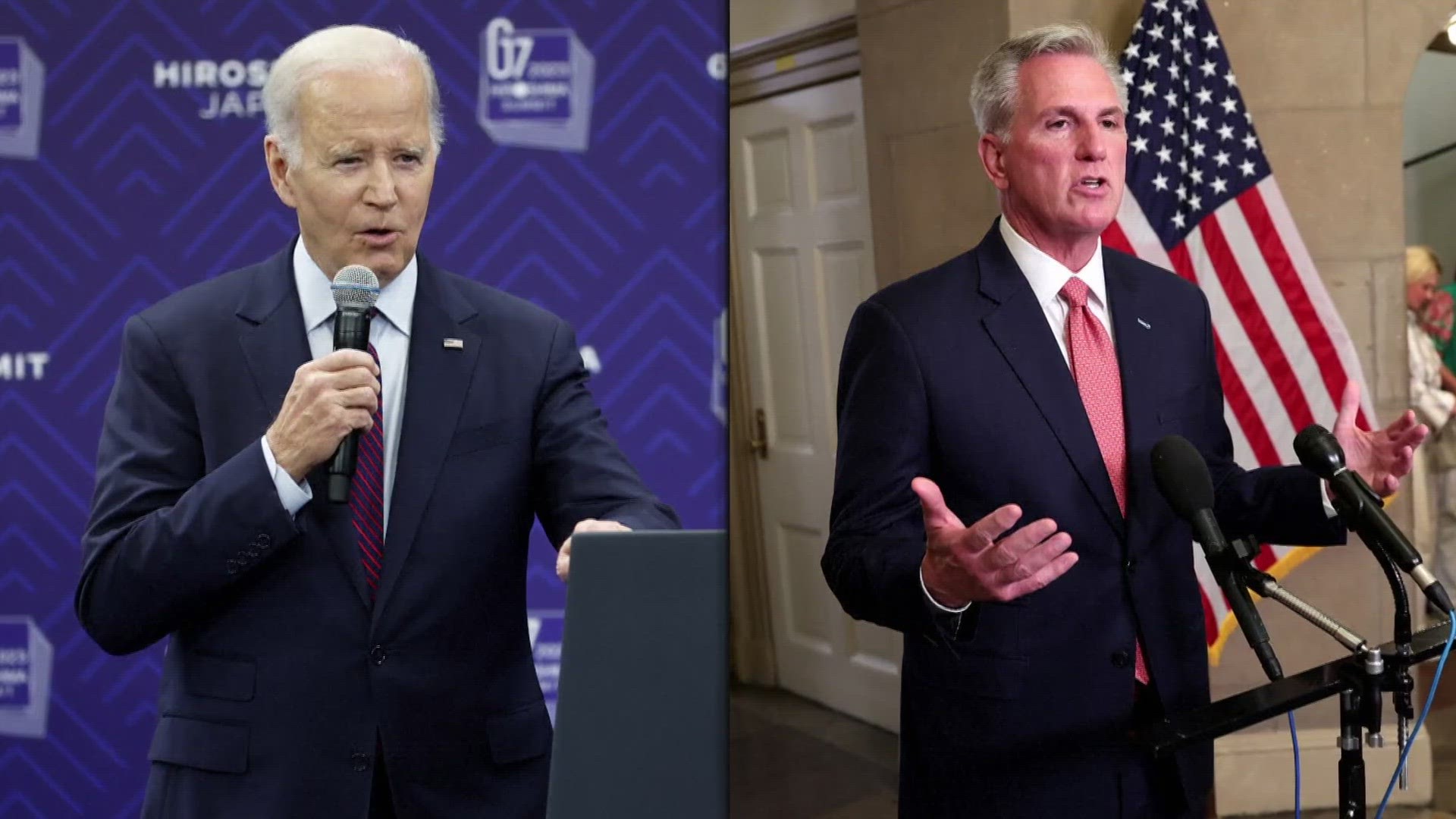 President Biden and House Speaker McCarthy are set to meet Monday as Washington works to strike a budget compromise and raise the nation's borrowing limit.