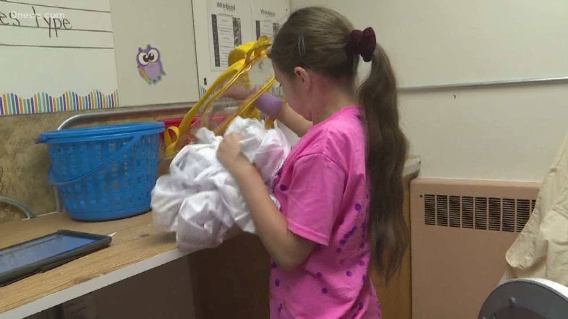 What kids learn in school is more important than what they wear. But for fourth grader Morgan Pohl, taking care of her clothes keeps her in class.