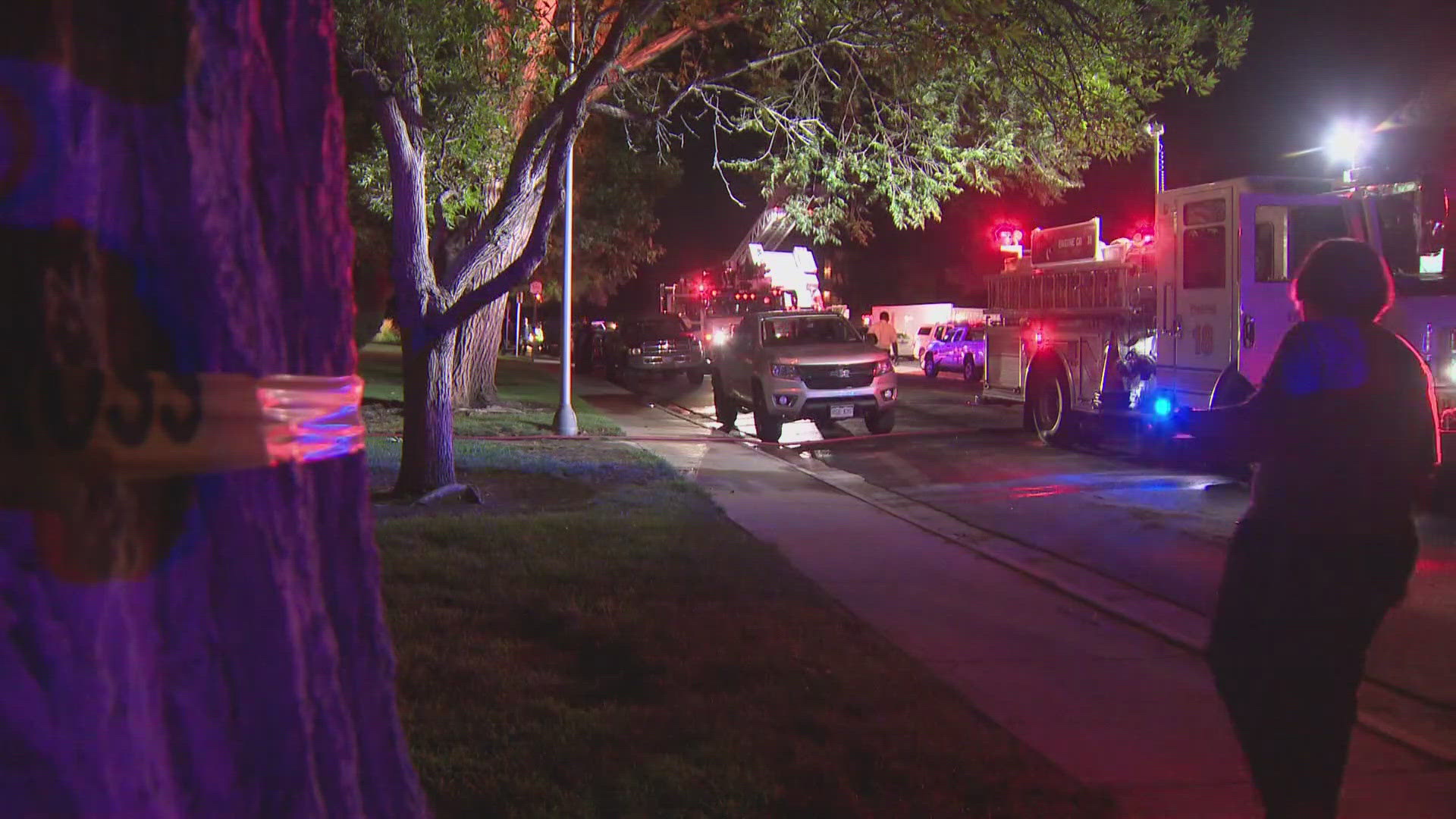 Crews were called out to the building near East Alameda Avenue and South Clinton Street at around 6:30 p.m. Friday and found heavy smoke, Denver Fire said.