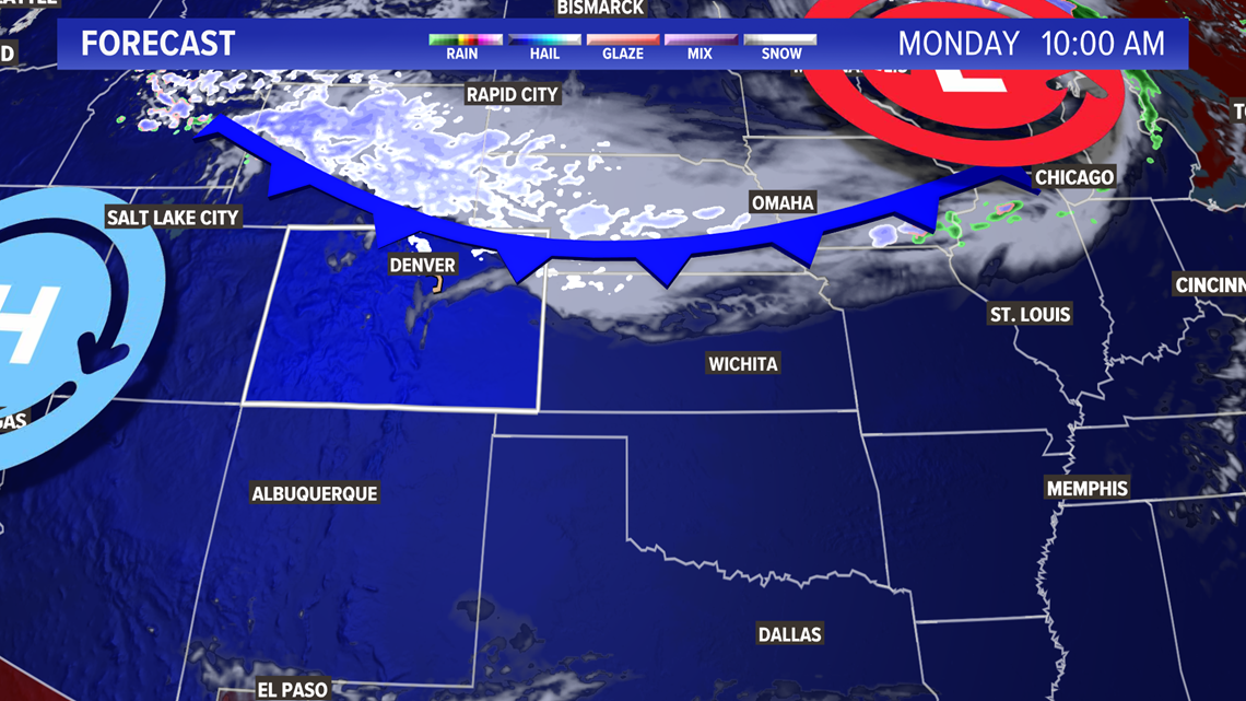 Cold front brings heavy snow, blustery winds | 9news.com