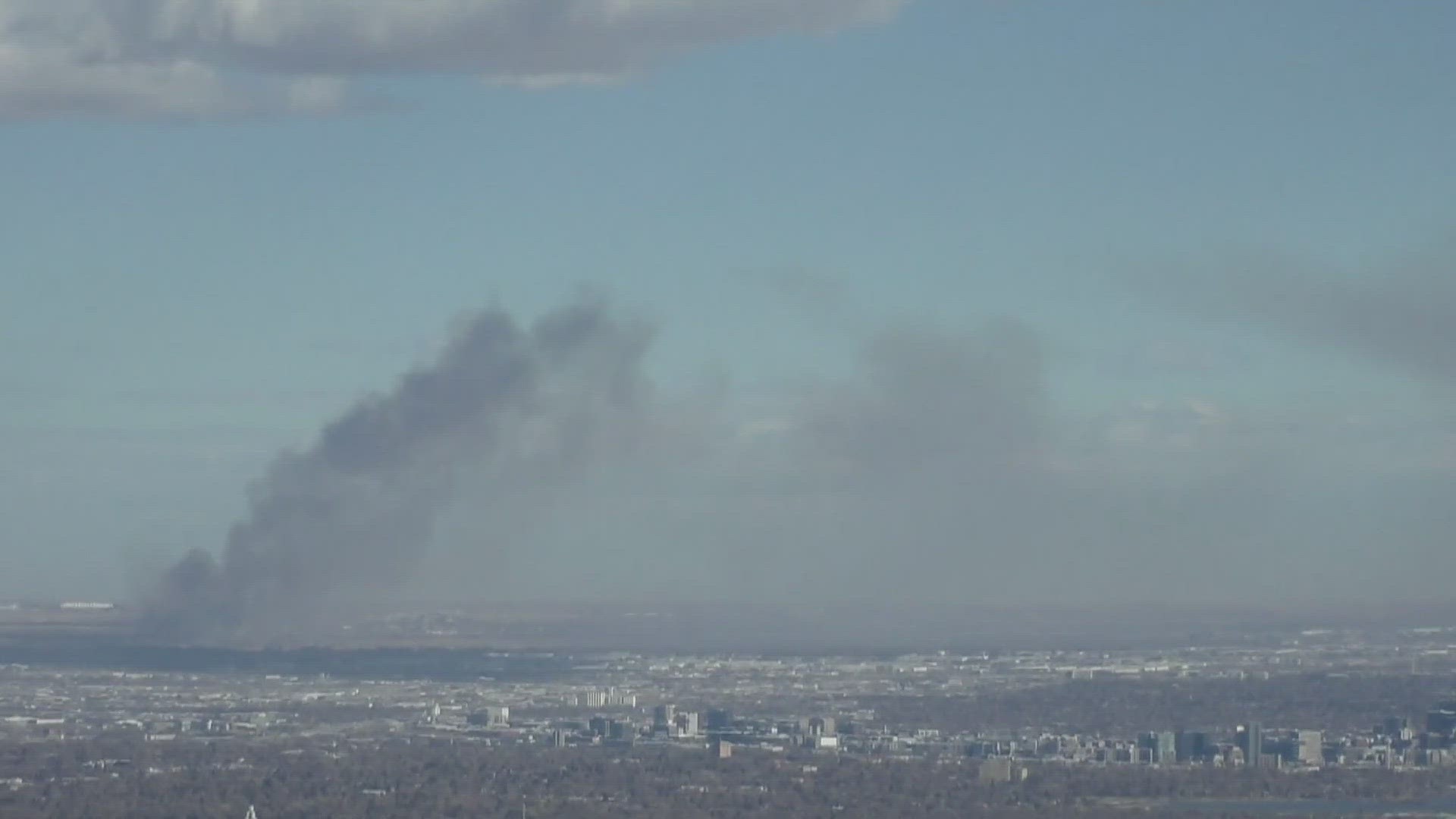 Smoke on Thursday afternoon in the area of the Rocky Mountain Arsenal National Wildlife Refuge is due to a prescribed burn taking place.